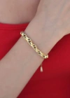 Gold Renk Çelik Zincir Kadın Bileklik