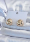 Gold Renk Pirinç Kadın Küpe