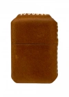 Handmade El Yapımı Hakiki Deri Zippo Modeli Çakmak - AG02001 - Açık Kahverengi
