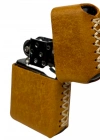 Handmade El Yapımı Hakiki Deri Zippo Modeli Çakmak - AG02001 - Camel