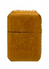 Handmade El Yapımı Hakiki Deri Zippo Modeli Çakmak - AG02001 - Camel