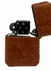Handmade El Yapımı Hakiki Deri Zippo Modeli Çakmak - AG02001 - Kahverengi