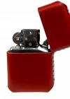 Handmade El Yapımı Hakiki Deri Zippo Modeli Çakmak - AG02001 - Kırmızı