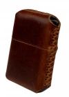 Handmade El Yapımı Hakiki Deri Zippo Modeli Çakmak - AG02001 - Koyu Kahverengi