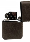 Handmade El Yapımı Hakiki Deri Zippo Modeli Çakmak - AG02001 - Koyu Vizon
