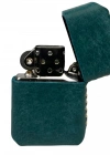Handmade El Yapımı Hakiki Deri Zippo Modeli Çakmak - AG02001 - Petrol Yeşili