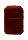 Handmade El Yapımı Hakiki Deri Zippo Modeli Çakmak - AG02001 - Tobacco