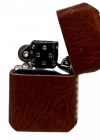 Handmade El Yapımı Hakiki Deri Zippo Modeli Çakmak - AG02001 - Tobacco