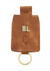 İsme Özel Çıtçıtlı Anahtarlık - % 100 Rainbow Deri - AG01001 - Camel