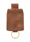 İsme Özel Çıtçıtlı Anahtarlık - % 100 Rainbow Deri - AG01001 - Kahverengi