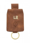 İsme Özel Çıtçıtlı Anahtarlık - % 100 Rainbow Deri - AG01001 - Kahverengi