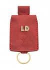 İsme Özel Çıtçıtlı Anahtarlık - % 100 Rainbow Deri - AG01001 - Kırmızı