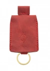 İsme Özel Çıtçıtlı Anahtarlık - % 100 Rainbow Deri - AG01001 - Kırmızı