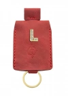 İsme Özel Çıtçıtlı Anahtarlık - % 100 Rainbow Deri - AG01001 - Kırmızı