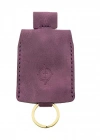 İsme Özel Çıtçıtlı Anahtarlık - % 100 Rainbow Deri - AG01001 - Mor