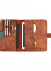 İsme Özel Çıtçıtlı Fonksiyonlu iPad Organizer - %100 Rainbow Deri - ET01002 - Tobacco