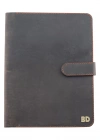 İsme Özel Çıtçıtlı Fonksiyonlu Macbook Organizer - %100 Crazy Deri - ET02004 - Kahverengi