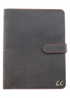 İsme Özel Çıtçıtlı Fonksiyonlu Macbook Organizer - %100 Crazy Deri - ET02004 - Kahverengi