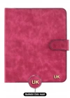 İsme Özel Çıtçıtlı Fonksiyonlu Macbook Organizer - %100 Rainbow Deri - ET02001 - Fuşya