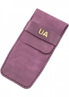 İsme Özel Çok Amaçlı Aksesuar Kılıfı - %100 Rainbow Deri - AK01002 - Mor