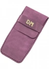 İsme Özel Çok Amaçlı Aksesuar Kılıfı - %100 Rainbow Deri - AK01002 - Mor