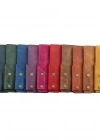 İsme Özel Dikey Çıtçıtlı Uzun Cüzdan - %100 Rainbow Deri - A010006 - Camel