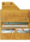 İsme Özel Dikey Çıtçıtlı Uzun Cüzdan - %100 Rainbow Deri - A010006 - Hardal Sarısı