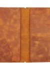 İsme Özel Dikey Uzun Cüzdan - %100 Rainbow Deri - A010007 - Camel