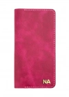 İsme Özel Dikey Uzun Cüzdan - %100 Rainbow Deri - A010007 - Fuşya