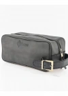 İsme Özel Dopp Kit Kişisel Bakım ve Seyahat Çantası - %100 Rainbow Deri - AC14004 - Antrasit