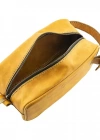 İsme Özel Dopp Kit Kişisel Bakım ve Seyahat Çantası - %100 Rainbow Deri - AC14004 - Hardal Sarısı