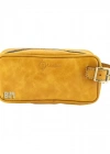 İsme Özel Dopp Kit Kişisel Bakım ve Seyahat Çantası - %100 Rainbow Deri - AC14004 - Hardal Sarısı