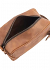 İsme Özel Dopp Kit Kişisel Bakım ve Seyahat Çantası - %100 Rainbow Deri - AC14004 - Kahverengi