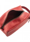 İsme Özel Dopp Kit Kişisel Bakım ve Seyahat Çantası - %100 Rainbow Deri - AC14004 - Kırmızı