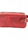 İsme Özel Dopp Kit Kişisel Bakım ve Seyahat Çantası - %100 Rainbow Deri - AC14004 - Kırmızı