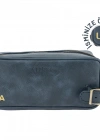 İsme Özel Dopp Kit Kişisel Bakım ve Seyahat Çantası - %100 Rainbow Deri - AC14004 - Lacivert