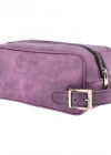 İsme Özel Dopp Kit Kişisel Bakım ve Seyahat Çantası - %100 Rainbow Deri - AC14004 - Mor