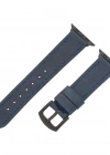 İsme Özel El Dikişli Apple Watch Saat Kordonu - %100 Çift Kat Deri - AG03001 - Lacivert