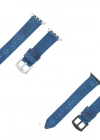İsme Özel El Dikişli Apple Watch Saat Kordonu - %100 Çift Kat Deri - AG03001 - Saks Mavisi