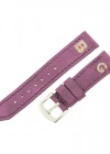 İsme Özel El Dikişli Saat Kordonu - %100 Çift Kat Deri - AG03003 - Mor