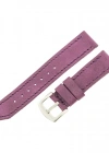 İsme Özel El Dikişli Saat Kordonu - %100 Çift Kat Deri - AG03003 - Mor