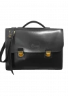 İsme Özel Evrak Çantası - Messenger Bag - %100 Deri - AC09001 - Siyah