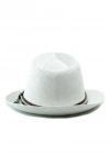 İsme Özel Hasır Fötr Şapka - AB01006 - Beyaz