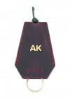 İsme Özel İpli Anahtarlık - % 100 Crazy Deri - AG01002 - Bordo