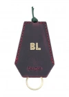 İsme Özel İpli Anahtarlık - % 100 Crazy Deri - AG01002 - Bordo