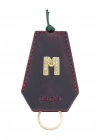 İsme Özel İpli Anahtarlık - % 100 Crazy Deri - AG01002 - Bordo