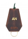 İsme Özel İpli Anahtarlık - % 100 Crazy Deri - AG01002 - Kahverengi