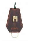 İsme Özel İpli Anahtarlık - % 100 Crazy Deri - AG01002 - Kahverengi