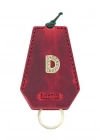İsme Özel İpli Anahtarlık - % 100 Crazy Deri - AG01002 - Kırmızı