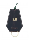 İsme Özel İpli Anahtarlık - % 100 Crazy Deri - AG01002 - Lacivert